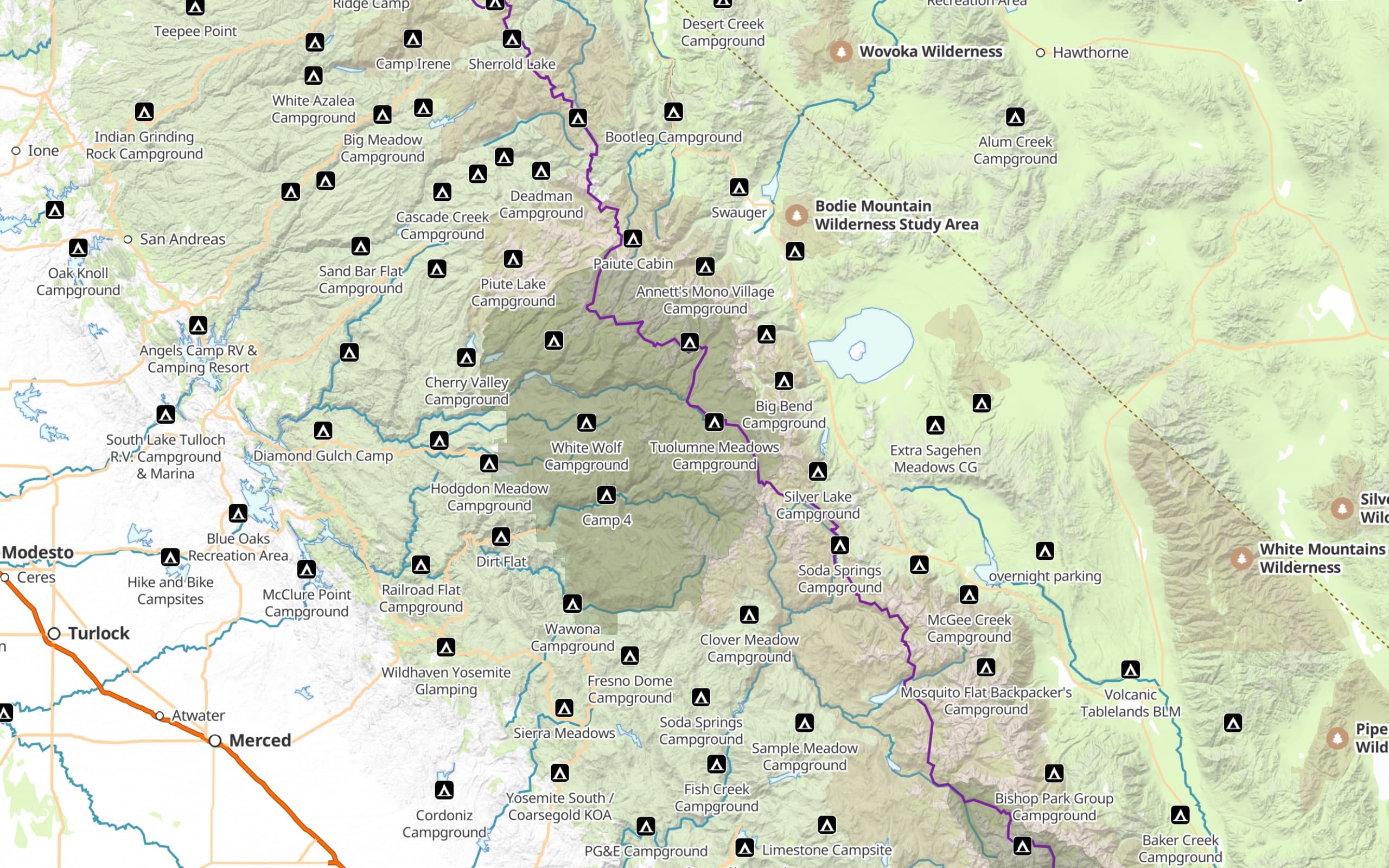 MAP STYLE: Camping