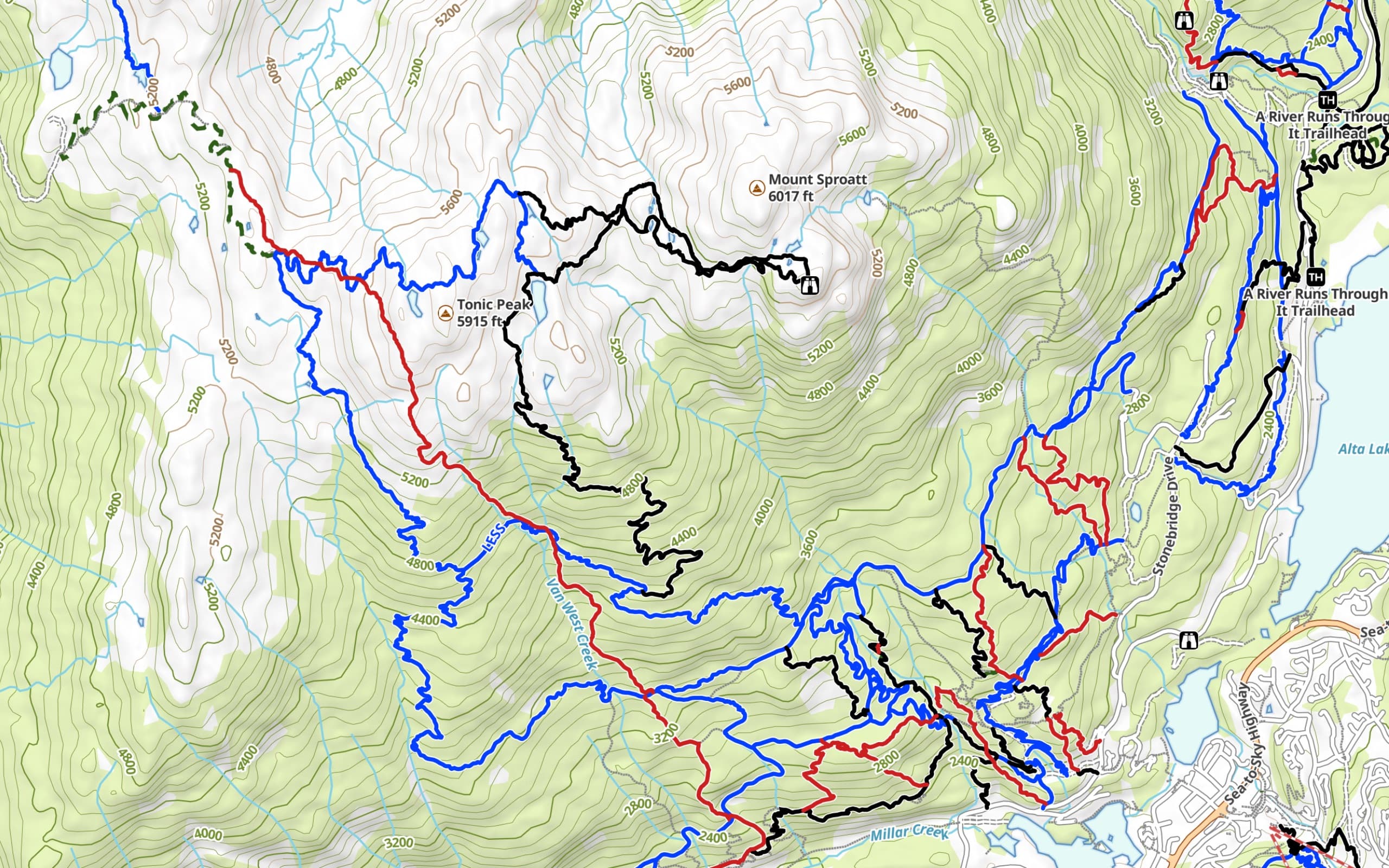MAP STYLE: Mountain Biking