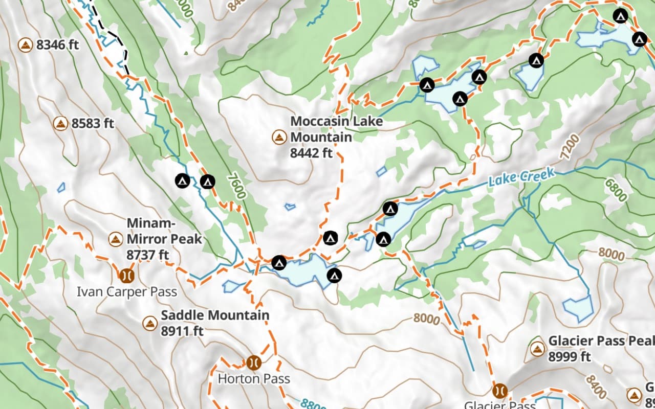 BASE MAP: Glacier Topo
