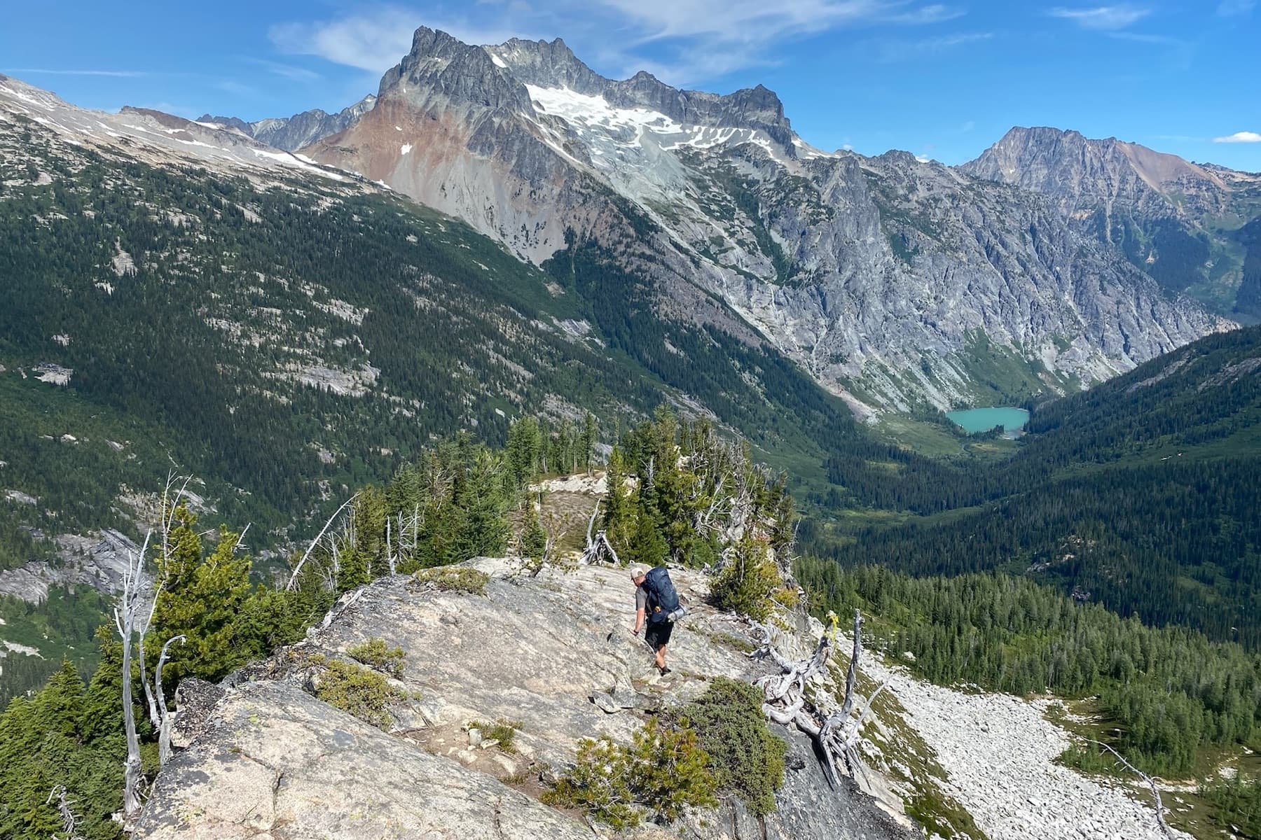 PHOTO: Stephen in the backcountry — real conditions, not staged